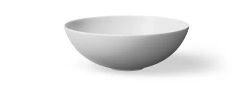 Looox WWK40MW Looox Ceramic Round opbouwwastafel rond 400 mm - wit mat - keramiek - zonder kraangat - zonder overloop
