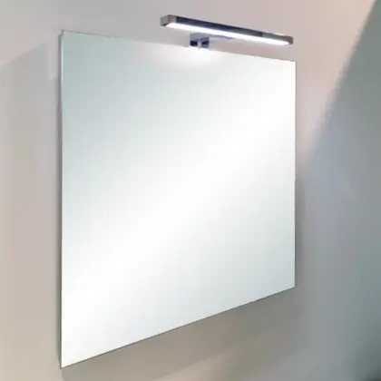 M.P53.A.600X900.7 Universal spiegelpaneel 900 x 600 mm - aluminium kader - zonder verlichting met schakelaar
