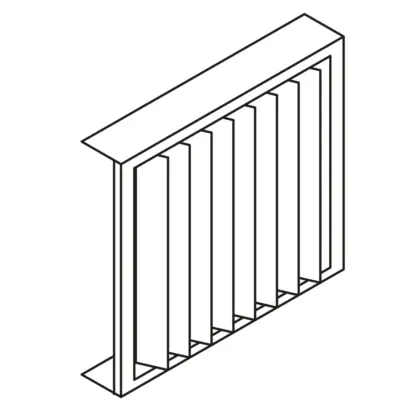 Mark Set verticale schoepen vr GS+80 in rvs tbv broekstuk mark 5008578
