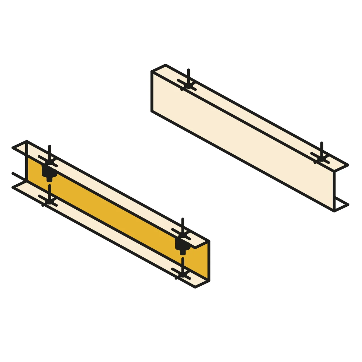 Mark Set trillingdempers voor ophangkonsolen GS+ 150 mark 5017628