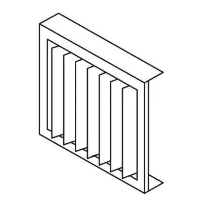 Mark Voorzetraam met verticale schoepen maat 300 5064013
