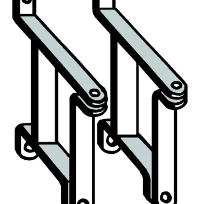 Meibes Wandbevestiging voor type m 4705 (1 set = 1 doos) M 4706 Meibes M66337.3