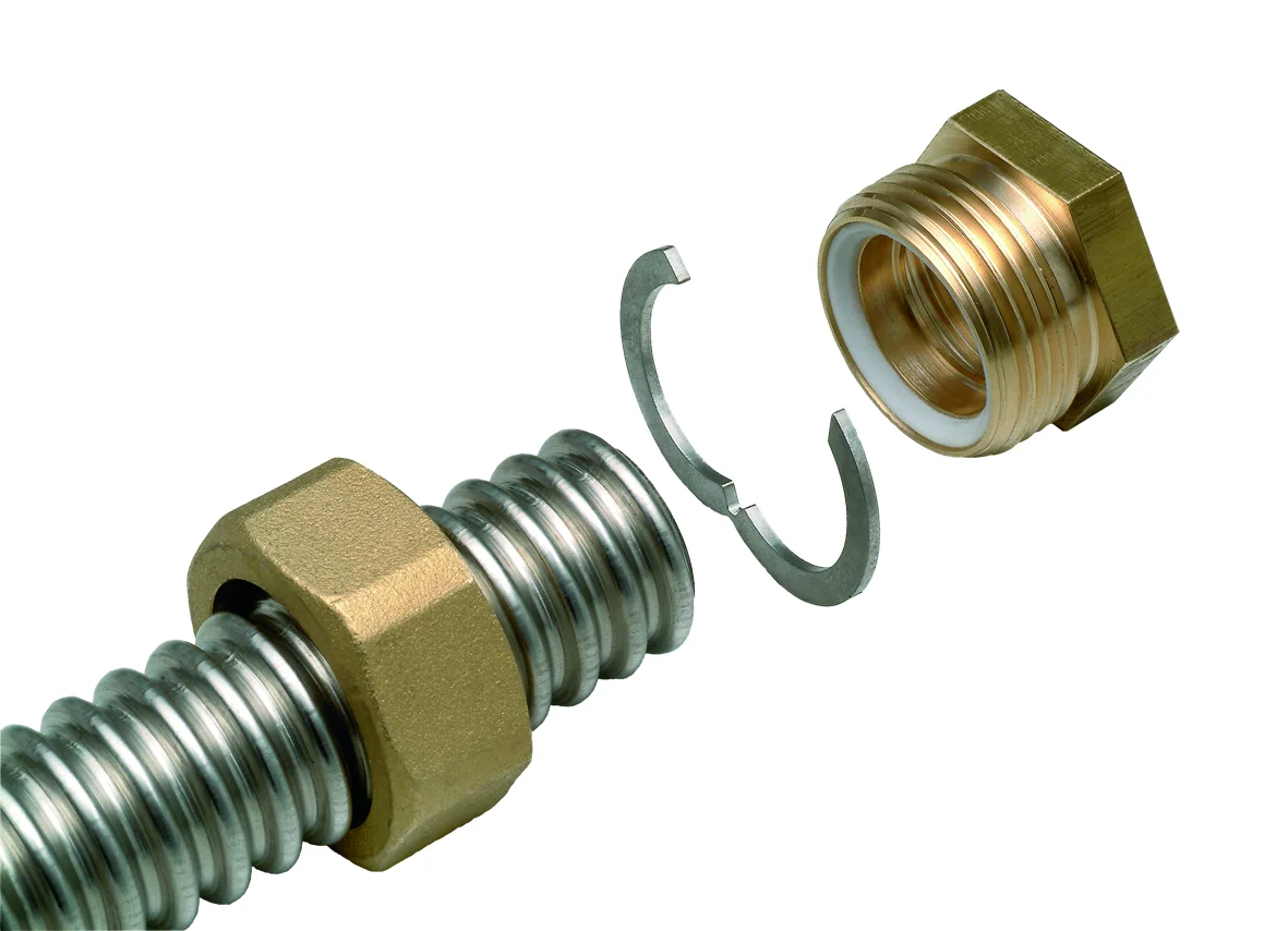 Meibes Aansluitnippel Meibes Fixlock Mono messing M46105FL