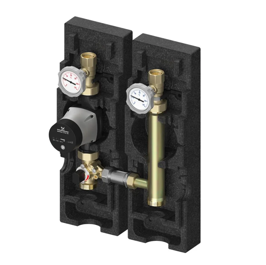 Meibes Pompgroep Meibes V-MK met ingebouwde circulatiepomp  UPM3 Hybrid 25-70 gemengd verwarmingscircuit DN25 M66833.36