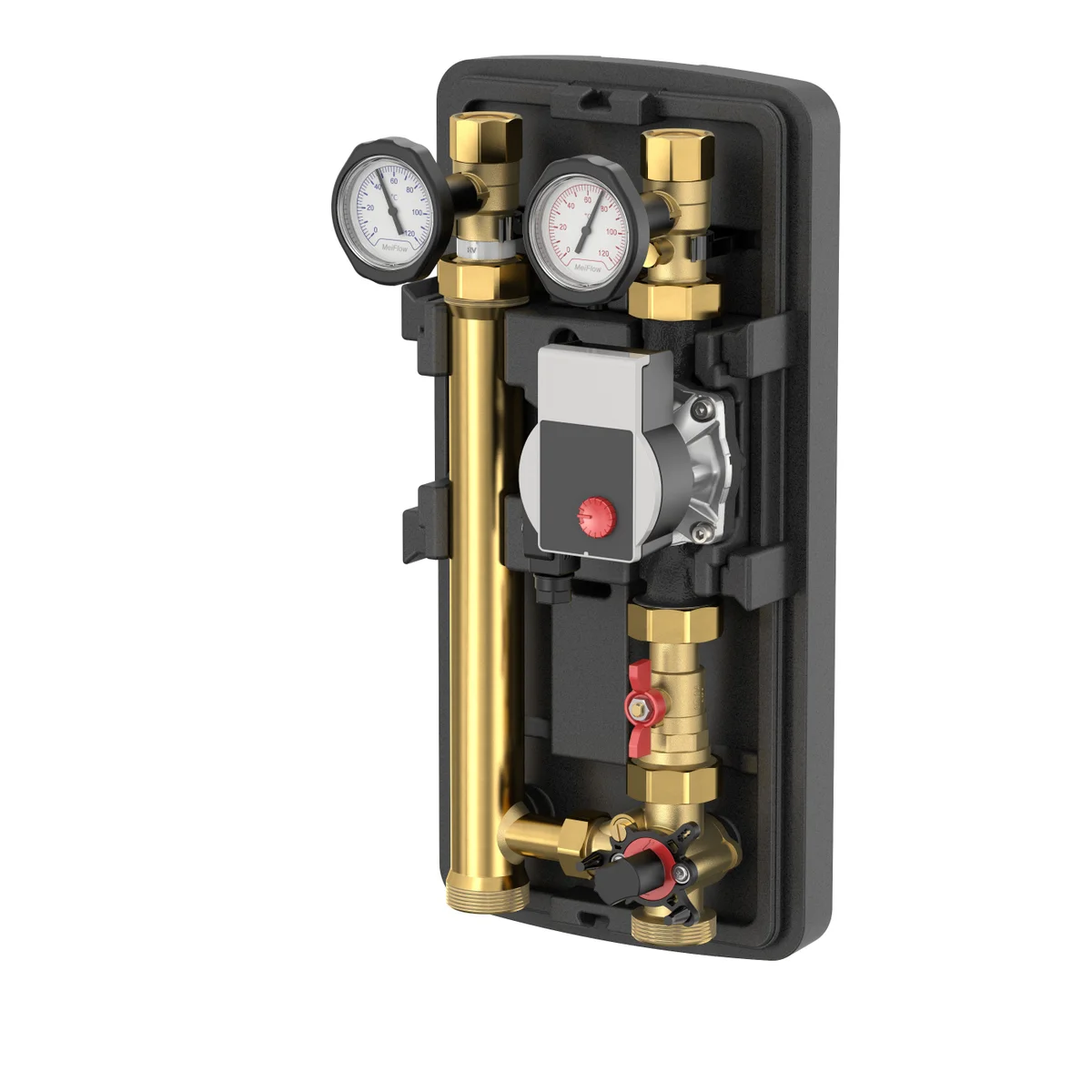 Meibes MeiFlow Top S MC-L M, DN25, Alpha 2.1 met stelmotor M66935.30M