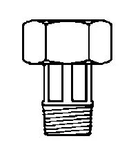 MessingFit 0022652000001 MessingFit messing 2-delige koppeling met vlakke dichting MF 1/2 x 3/4 - prijs per stuk