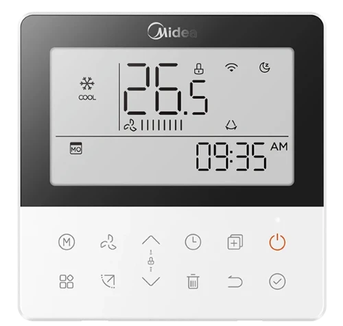 Midea multifunctionele bedrade groepscontrole met weektimer - 12V KJR-120M