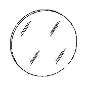 Mirover SG standaard spiegel rond 5 mm - 400 mm SG015