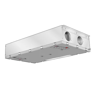 Nibe WTW-unit Nibe 290m3/h D=125mm 2 linkse en 2 rechtse aansluitingen 066220