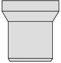 Nicoll 58A0301 Nicoll QW WC aansluitmof (lengte 250 mm) 90 mm - wit