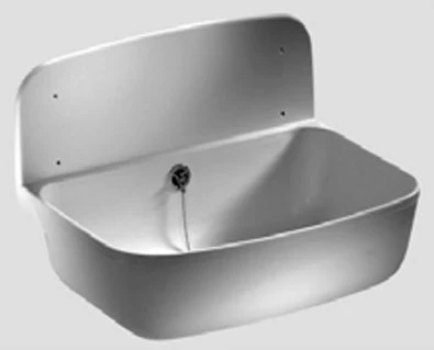Nicoll 6000101 Nicoll ABU Mini 1 uitgietbak 495 x 345 x 150 mm - wit - incl afvoerplug met stop en ketting