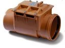 Nicoll AR12 Nicoll PVC RIO terugslagklep met 1 klep MF 125 x 125 mm - Klasse 1 - zwart