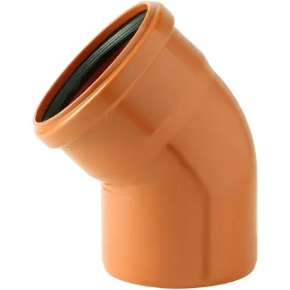 Nicoll PVC RIO bocht 45° MF 110 x 110 mm - oranje C114