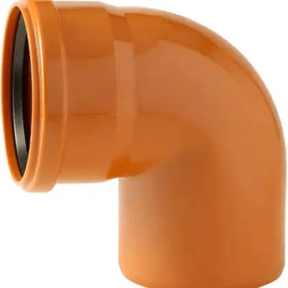 Nicoll PVC RIO bocht 87° MF 125 x 125 mm - oranje C128