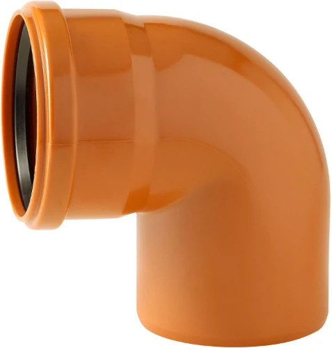 Nicoll C128 Nicoll PVC RIO bocht 87° MF 125 x 125 mm - oranje