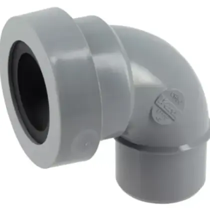 Nicoll CH8J Nicoll PVC lijm bocht met dichting 87° MF 40 x 40 mm