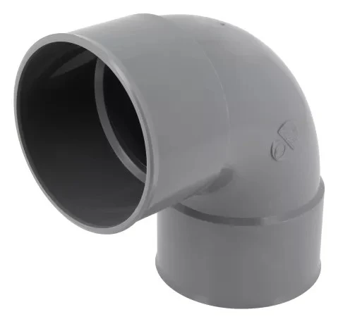 Nicoll PVC lijm bocht 87° FF 75 x 75 mm - grijs CP88