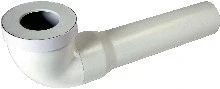 Nicoll CTW3340 Nicoll CTW toiletaansluitbocht 90° FM 107 x 100 mm - lang model 400 mm