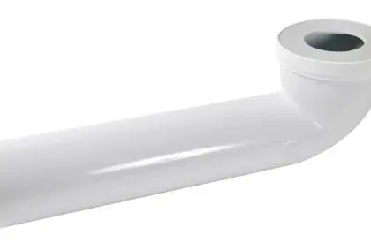Nicoll CTW4440 Nicoll CTW toiletaansluitbocht 90° FM 107 x 90 mm - lang model 400 mm