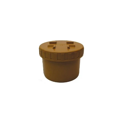 Nicoll F11 Nicoll PVC RIO stop met schroefdeksel M 110 mm - oranjebruin