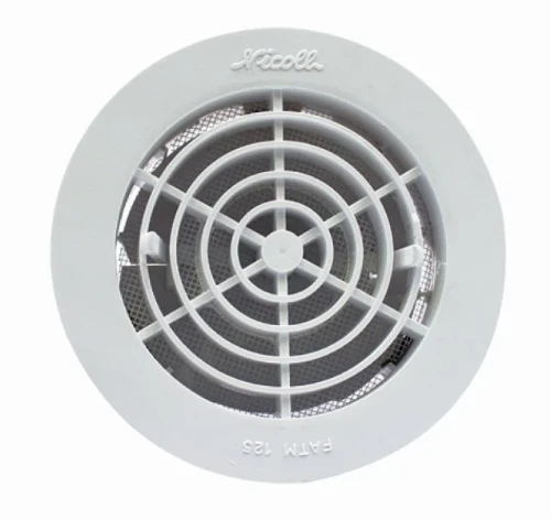 Nicoll GATM160 Nicoll Vent ventilatierooster 160 mm - wit - met muggengaas