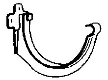 Nicoll GB25P Nicoll RWA PVC goothaak halfronde dakgoot 115 mm - grijs