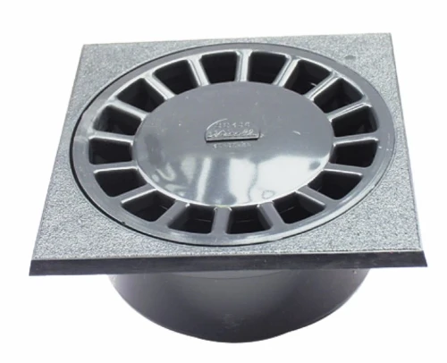 Nicoll SC456G Nicoll PVC lijm klokput 150 x 150 x 63 mm - uitgang vertikaal 50-40 mm - lichtgrijs - waterslot 21 mm
