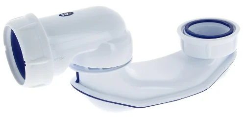 Nicoll SIBH208 Nicoll PP plaatsbesparende sifon 6/4 x 40 mm - wit - voor douche of meubel