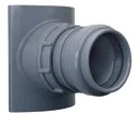 Nicoll SLJ114 Nicoll PVC lijm zadel 110 x 40 mm - met spanring en dichting