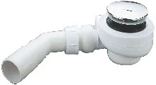 Nicoll TB90 Nicoll Turboflow douchesifon 90 mm - chroom - vlakke douche - 34 l/min