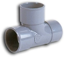 Nicoll TH188MF Nicoll PVC lijm vloei T-stuk 87° MFF 40 x 40 x 40 mm