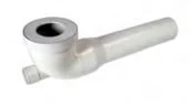 Nicoll WH442FP Nicoll WH WC aansluitbocht met aftakking 80 x 40 mm - wit