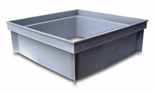 Nicoll Y333204 Nicoll RIO inkortbaar opzetstuk voor toezichtput 300 x 300 mm - lichtgrijs