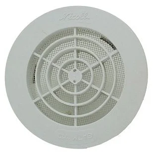 Nicoll Ventilatierooster Nicoll rond Ø132mm kunststof GATM110
