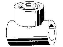 Niron 03NTF2012 Niron PPR verloop T-stuk met binnendraad 90° FFF 20 x 1/2 F x 20 mm