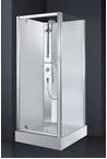 Novellini CARGF90T-1B Novellini Carat douchecabine 900 x 900 x 2060 mm - mat chroom - veiligheidsglas met thermostaat