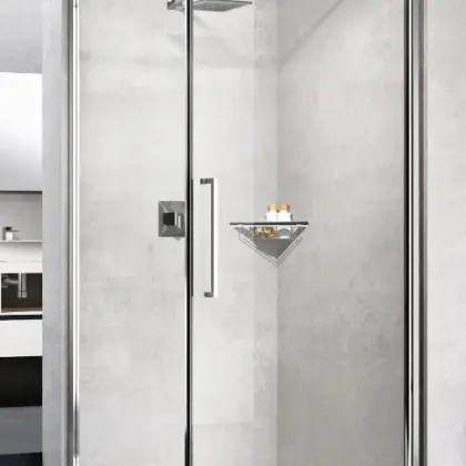 Novellini Douchedeur Novellini Young 2.0 draaideur met vast paneel B:1140-1180mm veiligheidsglas G+F Y2G87-1B