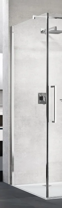 Novellini NOVELLINI Y2FG87-1B YOUNG 2.0F VASTE WAND VERST.87-89 CM HELDER GLAS MAT CHROOM Y2FG87-1B