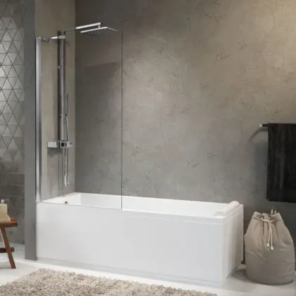 Novellini Badwand Novellini Aurora L:750mm H:1500mm enkele vaste wand links/rechts 5 AURORA575-1A
