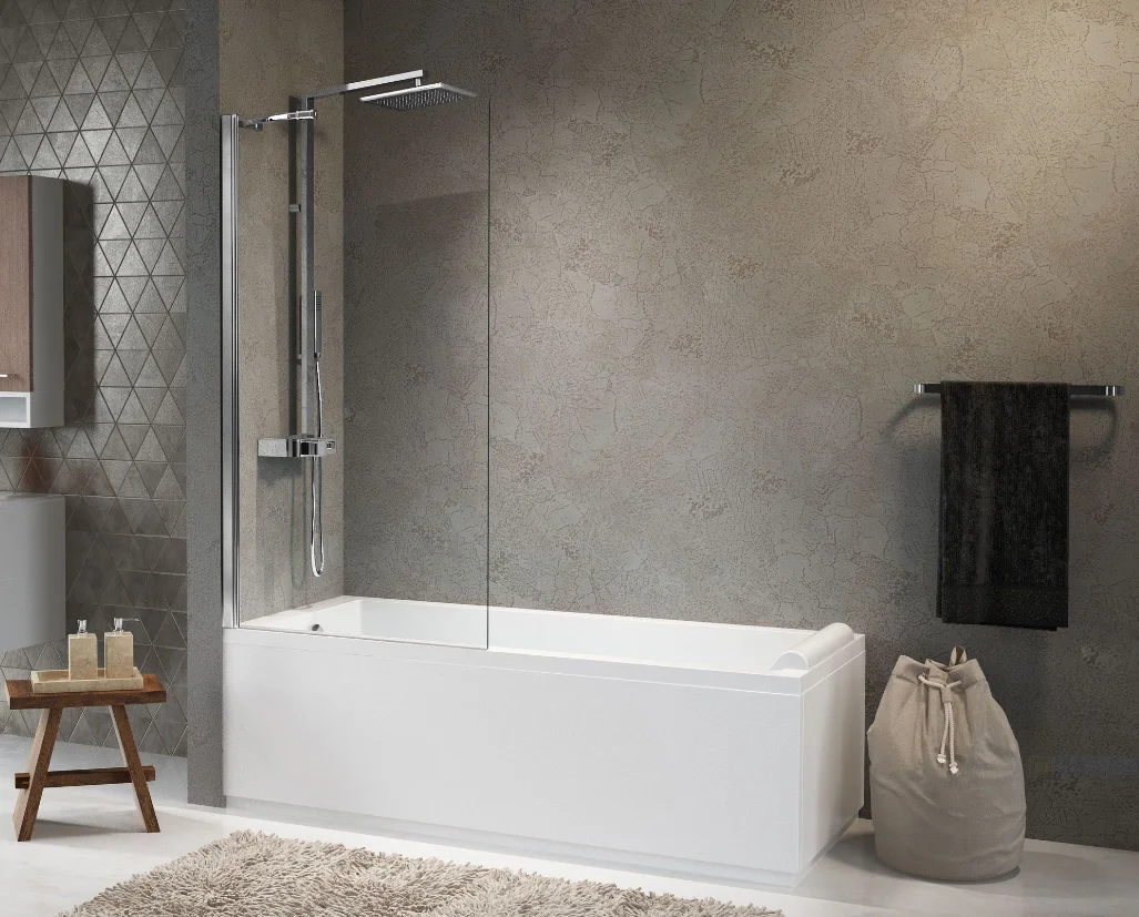 Novellini Badwand Novellini Aurora L:800mm H:1500mm vouwwand driedelig 5 AURORA585-1K