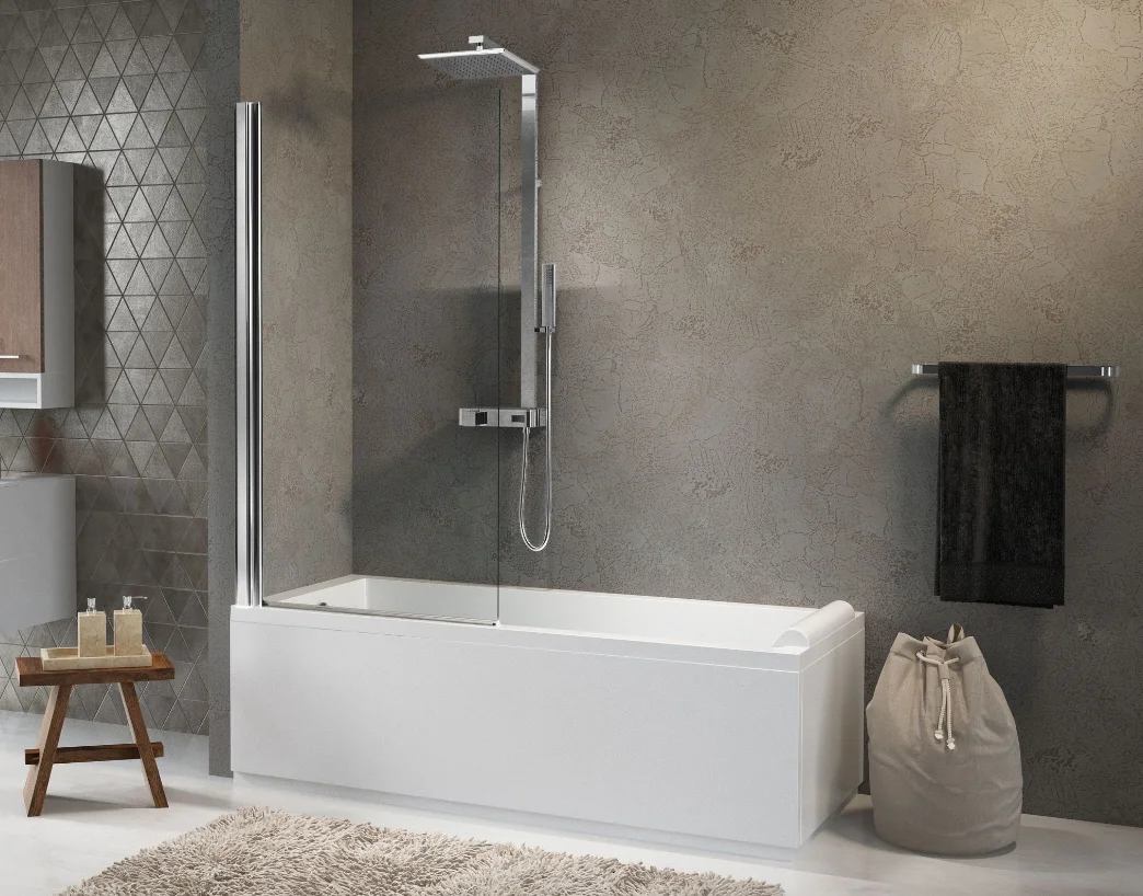 Novellini Badwand Novellini Aurora L:700mm H:1500mm enkele wand draaibaar links/rechts 1 AURORAN170-1K