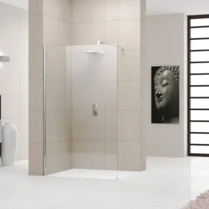 Novellini Inloopdouche Novellini Giada 1950x1500mm veiligheidsglas geen (onbehandeld) chroom H GIADAH150-1K
