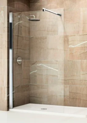 Novellini Inloopdouche Novellini Giada 1950x1600mm veiligheidsglas geen (onbehandeld) mat chroom H GIADAH160-1B