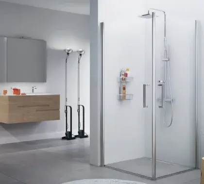 Novellini Douchedeur Novellini Giada schuifdeur tweedelig H:2130mm veiligheidsglas G+F GIADN2G75LS-1B