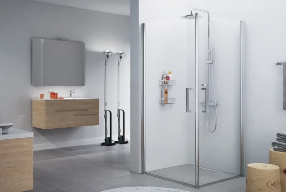 Novellini Douchedeur Novellini Giada schuifdeur tweedelig H:2130mm veiligheidsglas G+F GIADN2G75LS-1B