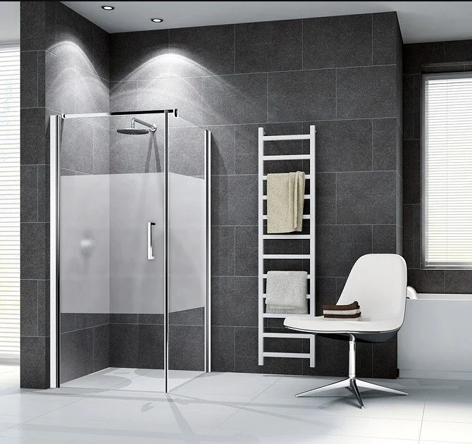 Novellini Douchedeur Novellini Giada draaideur met vast paneel H:1950mm veiligheidsglas G+F GIADN2G81LD-44B