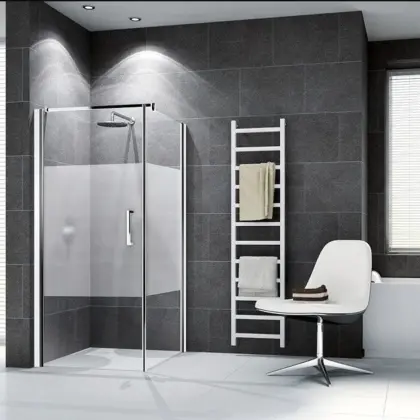 Novellini Zijwand douche Novellini Giada 1950x810mm chroom antikalkbehandeling G+F GIADNF81-44B