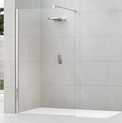 Novellini Inloopdouche Novellini Kuadra 2000x1600mm veiligheidsglas geen (onbehandeld) chroom H KUADH160-1K