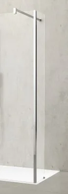 Novellini Inloopdouche Novellini Kuadra 2000x900mm veiligheidsglas geen (onbehandeld) chroom HL KUADHL90-1K