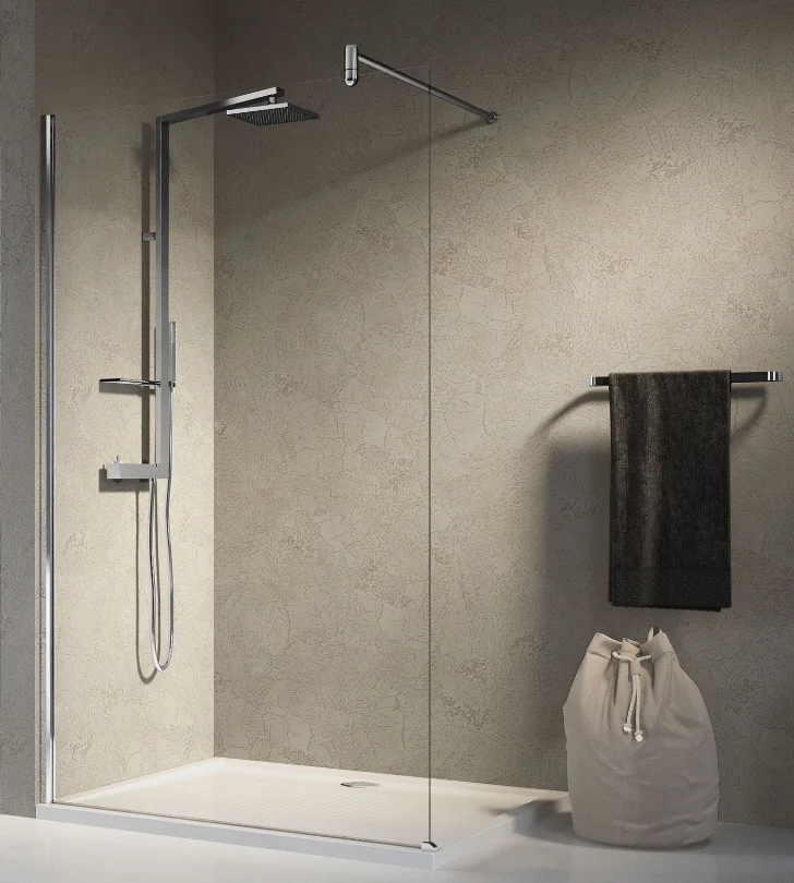 Novellini NOVELLINI LUNESH60-1A VASTE WAND 57-58.5CM WIT PROFIEL LUNESH60-1A